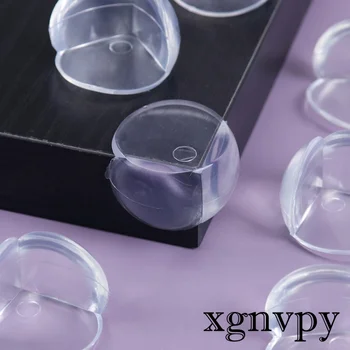 Xgnvpy ที่ครอบมุมซิลิโคนใสสำหรับเด็กความปลอดภัยของเด็กกรอบทรงกลมป้องกันการชน
