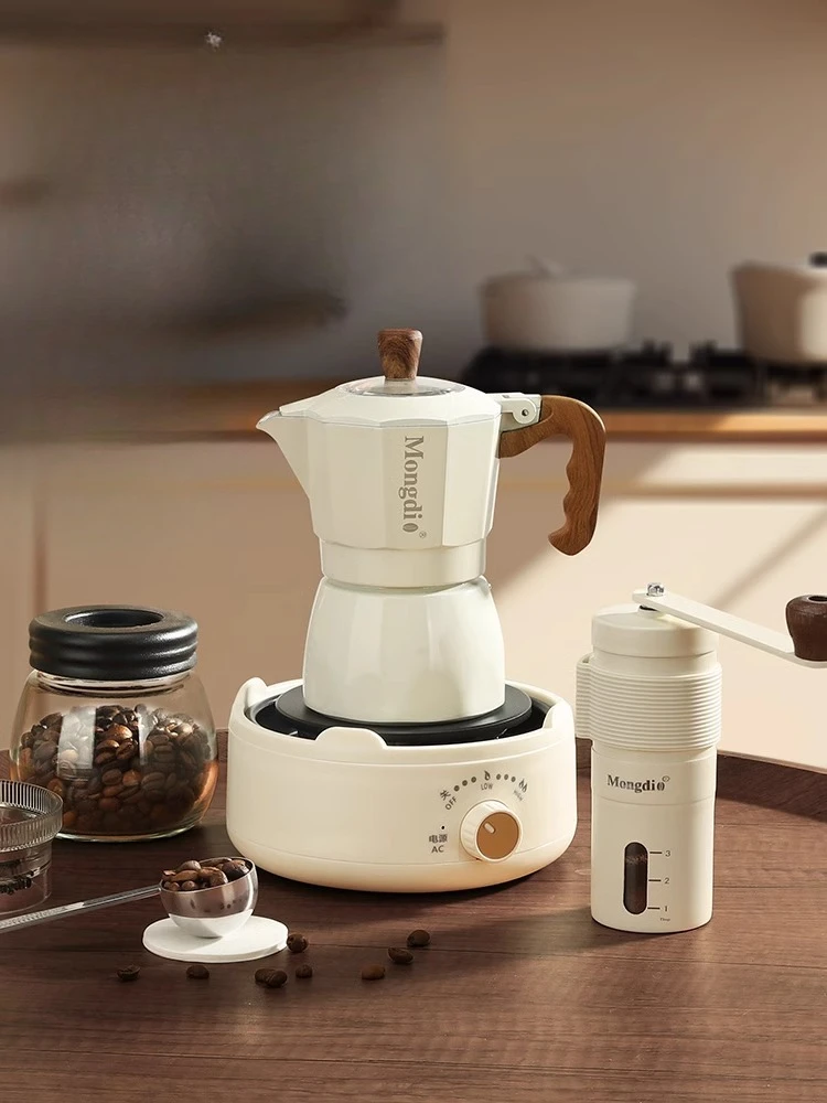 

Double Valve Mocha Pot Coffee Pot Household Small Italian Extraction Hand Brew Set