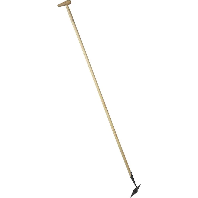 

Dewit Diamond Hoe with P-Grip Handle-Long Handle Garden Hoe with Forged Steel Diamond Head 4 Edges Weed Without Bendin