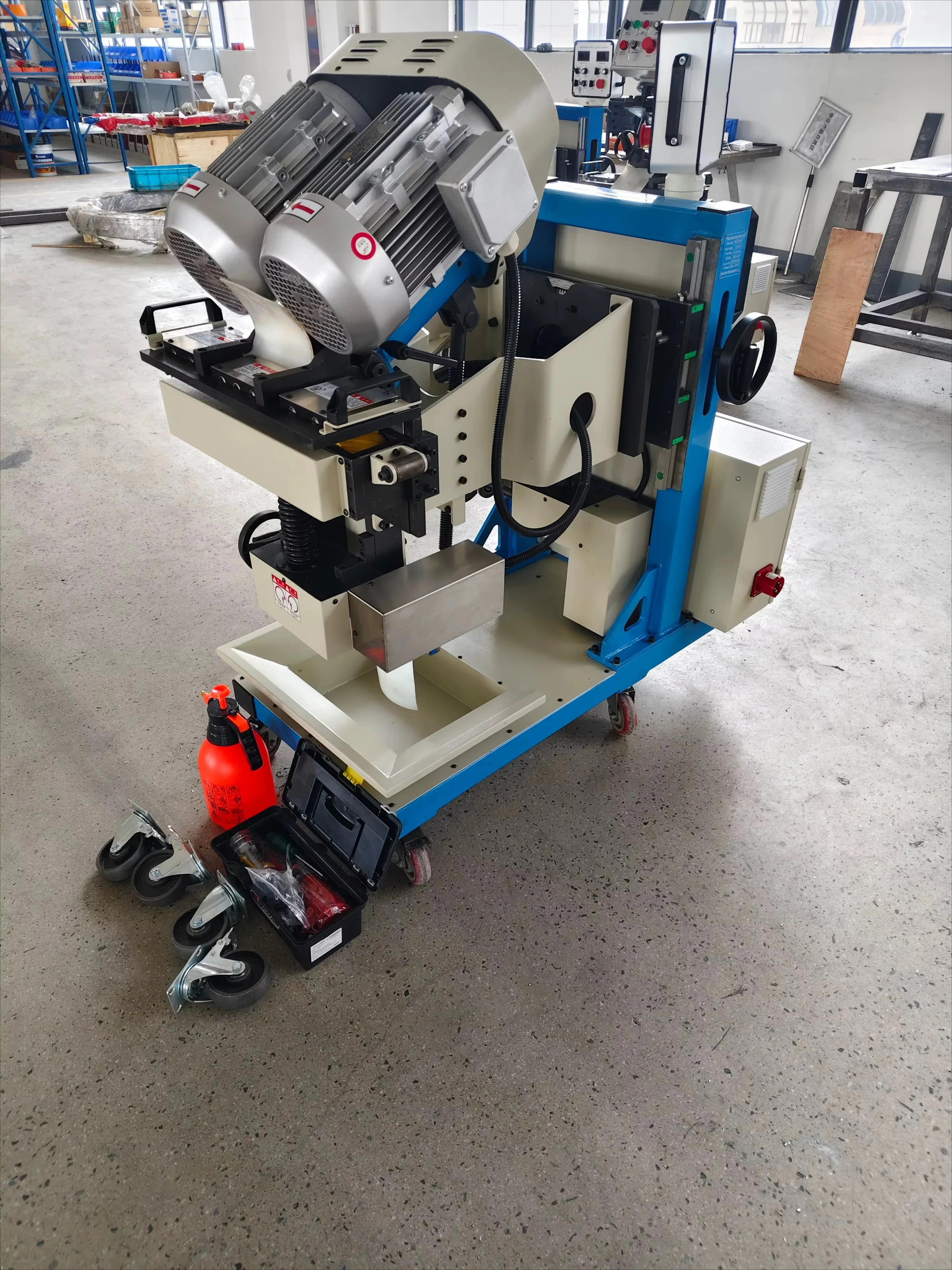 Precision BC-80R Steel Plate Edge Chamferer 3.4kW High Power Unit with 0~60 Adjustable Bevel Angle