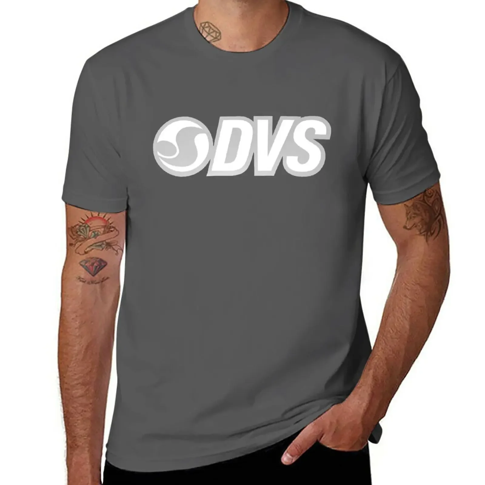 DVS retro skateboard t shirt design. T-Shirt customizeds blanks mens plain t shirts