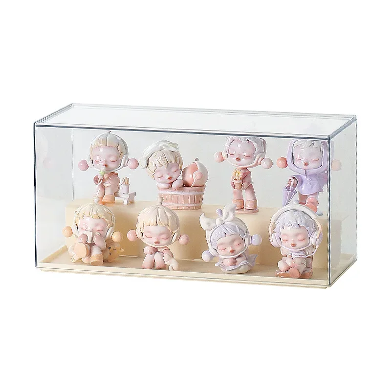 Acrylic Display Case for Action Figures Dustproof Protection Showcase for Collectible Pop Figures and Toys Blind Box Organizer