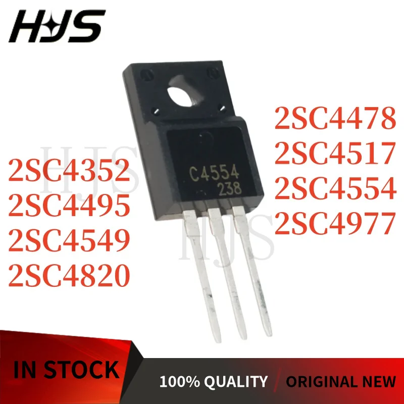 10PCS/ C4352 C4478 C4495 C4517 C4549 C4554 C4820 C4977 2SC4352 2SC4478 2SC4495 2SC4517 2SC4549 2SC4554 2SC4820 2SC4977 TO-220F