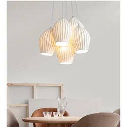 Lamp 3/5 Licht Mid Century Hanglamp Keukeneiland Witte Keramische Cluster Hanglampen Kleine Melkkroonluchter Vintage