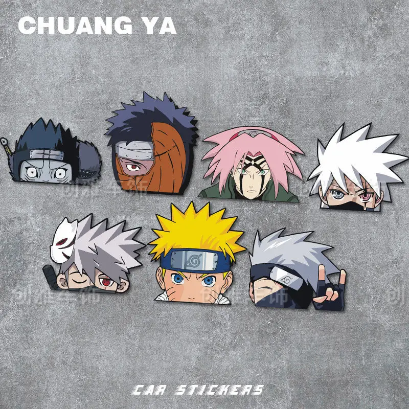 

Наруто наклейки на автомобиль мультфильм украшение кузова автомобиля наклейка с блокировкой царапин бампер крышка багажника Декор аксессуары для электрического мотоцикла