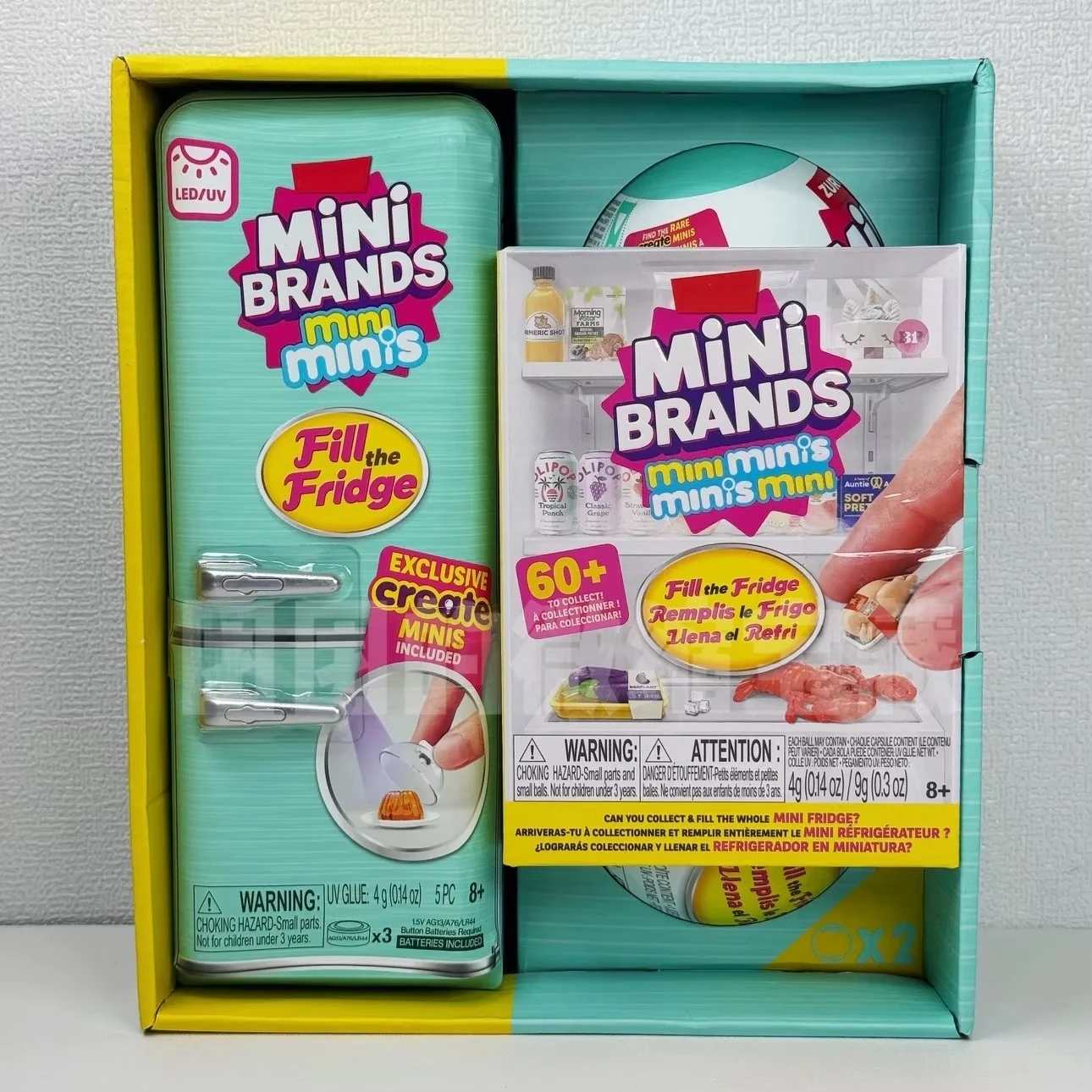 Mini Fingertip Collector's Fridge Food Set (Color Box) PVC Brand Select Series Toy Gift Set Toy Ball DIY Collectible Blind