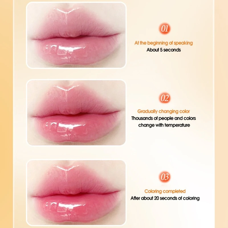 Crystal Gold Foil Veranderende Kleur Lipstick, Waterbestendig en Hydraterende Langdurige Lipbalsem