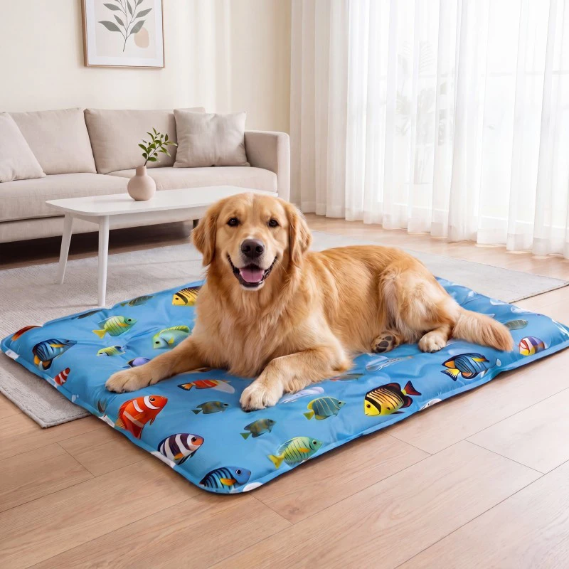 Pet Cooling Ice Conditioning Gel Mat Pets Soft Breathable Waterproof Non-slip Pet Cooling Mat Foldable Outdoor Travel Carrying