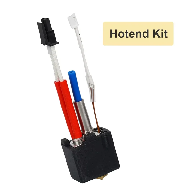 

Комплект Hotend 24 В 60 Вт, латунная насадка из твердой стали, вулканино для Anycubic Kobra 2, комплект Hotend, латунь