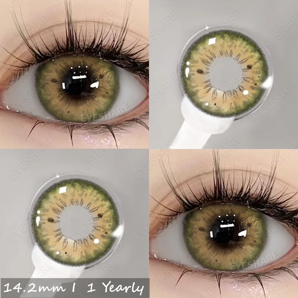 EYESHARE 2pcs Fashion Color Contact Lenses for Eyes Brown Eyes Contacts Lenses Yearly Colorful Makeup Lenses Blue Eyes Lenses