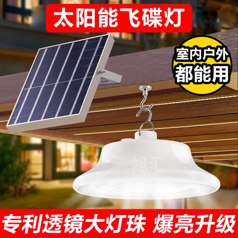 Imagem -04 - High-bright Home Solar Jardim Luz Iluminação Interior com Controle Remoto Outdoor Pendant Light Impermeável Resposta Sensível Novo