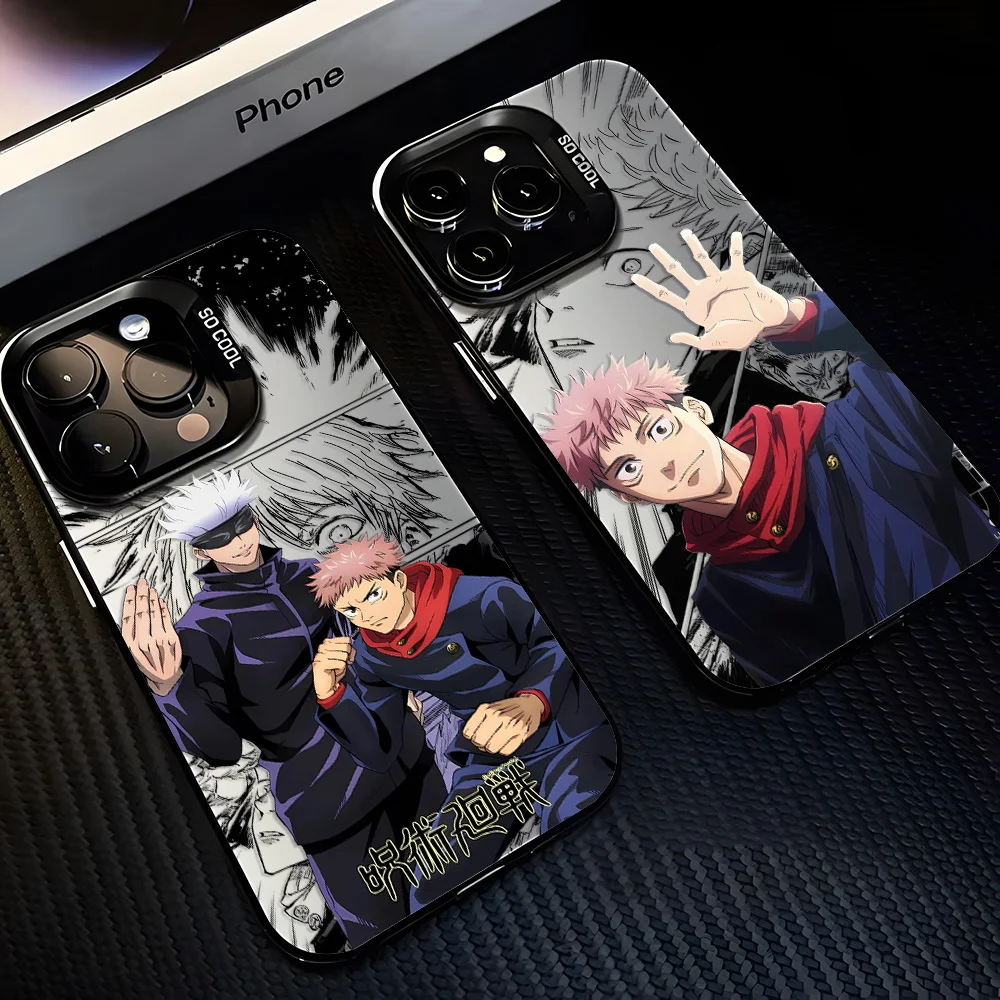 Schwarze Anime J-Jujutsu KaisenS Handyhülle für Samsung Galaxy A17 A16 A35 A55 A25 A15 A56 A54 A36 A34 A24 A26 4G 5G Matte Cover