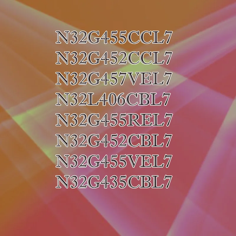 

N32G455VEL7 N32G457VEL7 N32G455CCL7 N32G452CCL7 N32G435CBL7 N32G455REL7 N32L406CBL7 N32G452CBL7 Plastic Casing