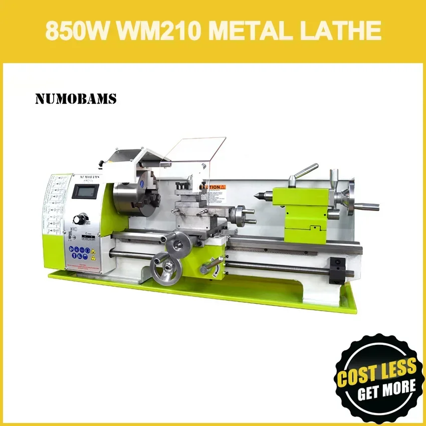 YYHCNUMOBAMS NU210V 210*400mm Capacity 750W Brushless Motor MT5 Spindle DIY Mini Metal Lathe Machine