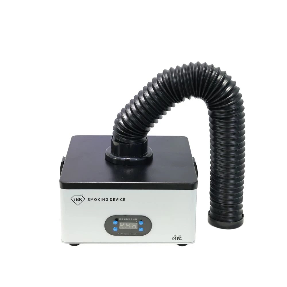 TBK-668 Forte aspirazione Purificazione efficiente Strumento per fumatori Detergente per saldatura Estrattore di fumi Filtro dell'aria con luce a LED