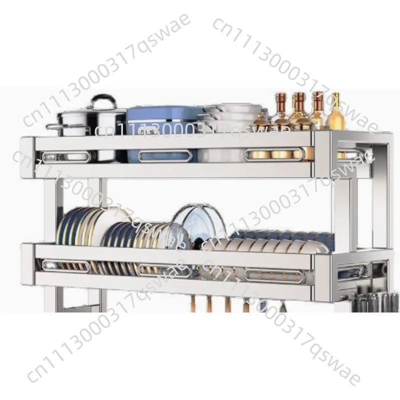 Stainless Steel Kitchen Sink Shelf Dishwasher Multifunctional Dish Drain Rack