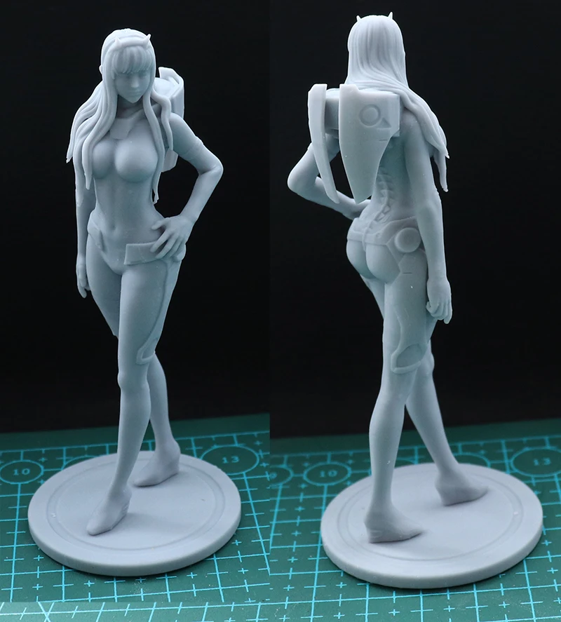 Imagem -03 - Resina Modelo Kits Espaço Menina Bonita Figura Escultura sem Pintura Nenhuma Cor Rw471 24 75 mm 18 100 mm