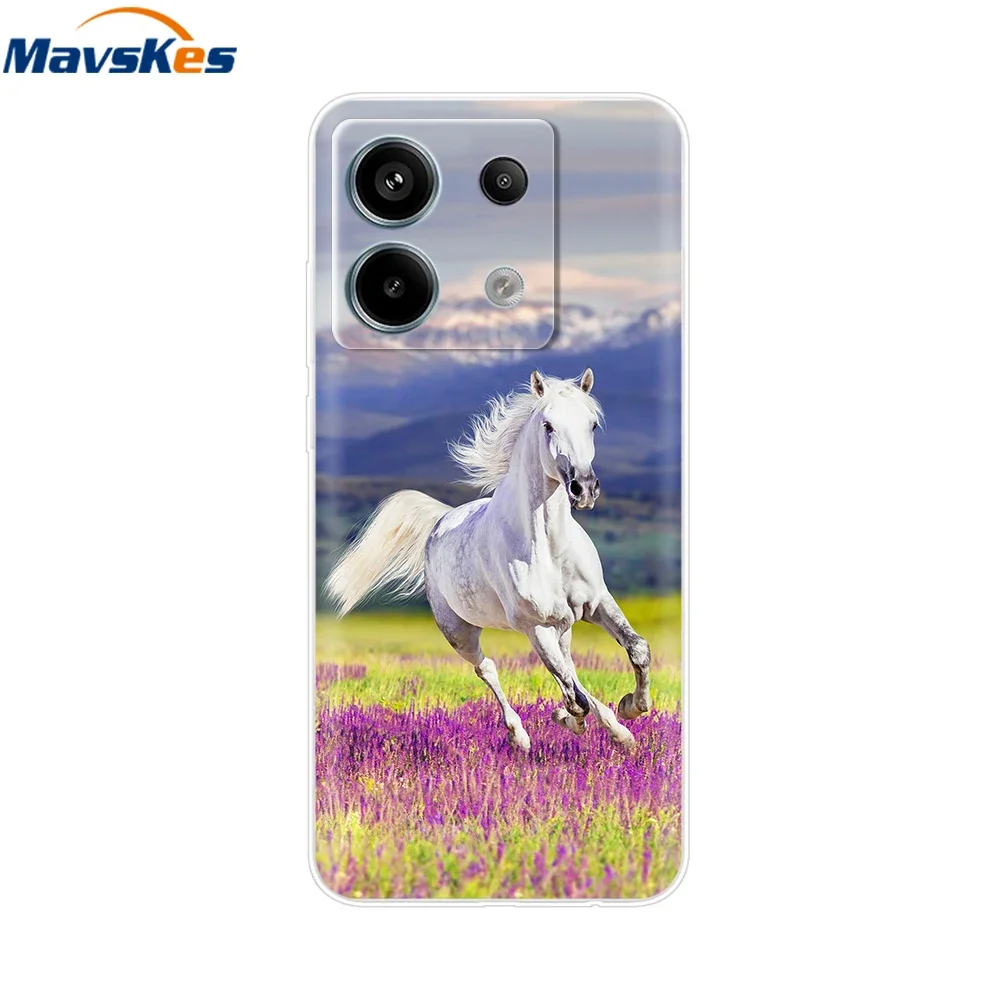 For Xiaomi Redmi Note 13 Pro 5G Case Cute Love Heart Silicon Soft Phone Cover For Redmi Note 13 5G Coque Redmi Note13 Case Clear