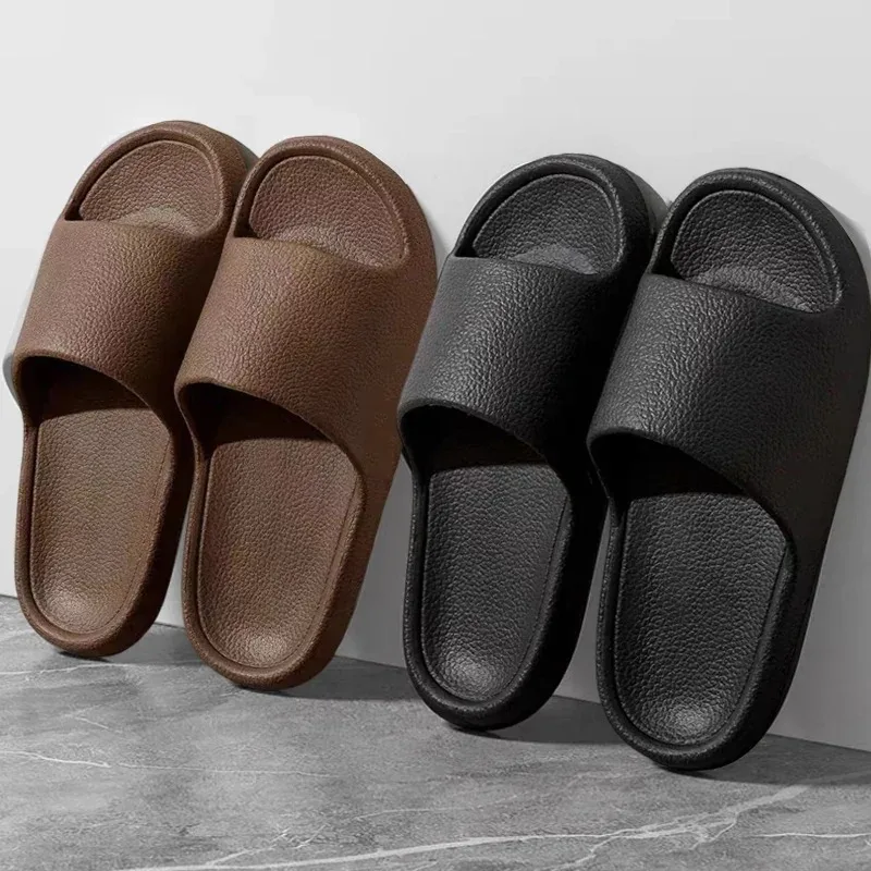2025 Sandalias de plataforma gruesa de suela suave para mujer, chanclas antideslizantes de EVA para interiores y exteriores, calzado informal cómodo para verano