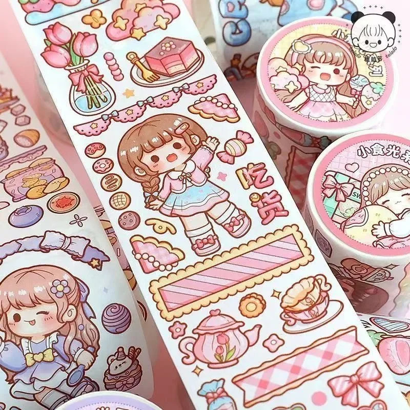 العودة إلى المدرسة Kawaii اشي أشرطة مجموعة لطيف ملصق اليابانية ورقة شريطٌ لاصق مجلة الديكور اللوازم المدرسية القرطاسية