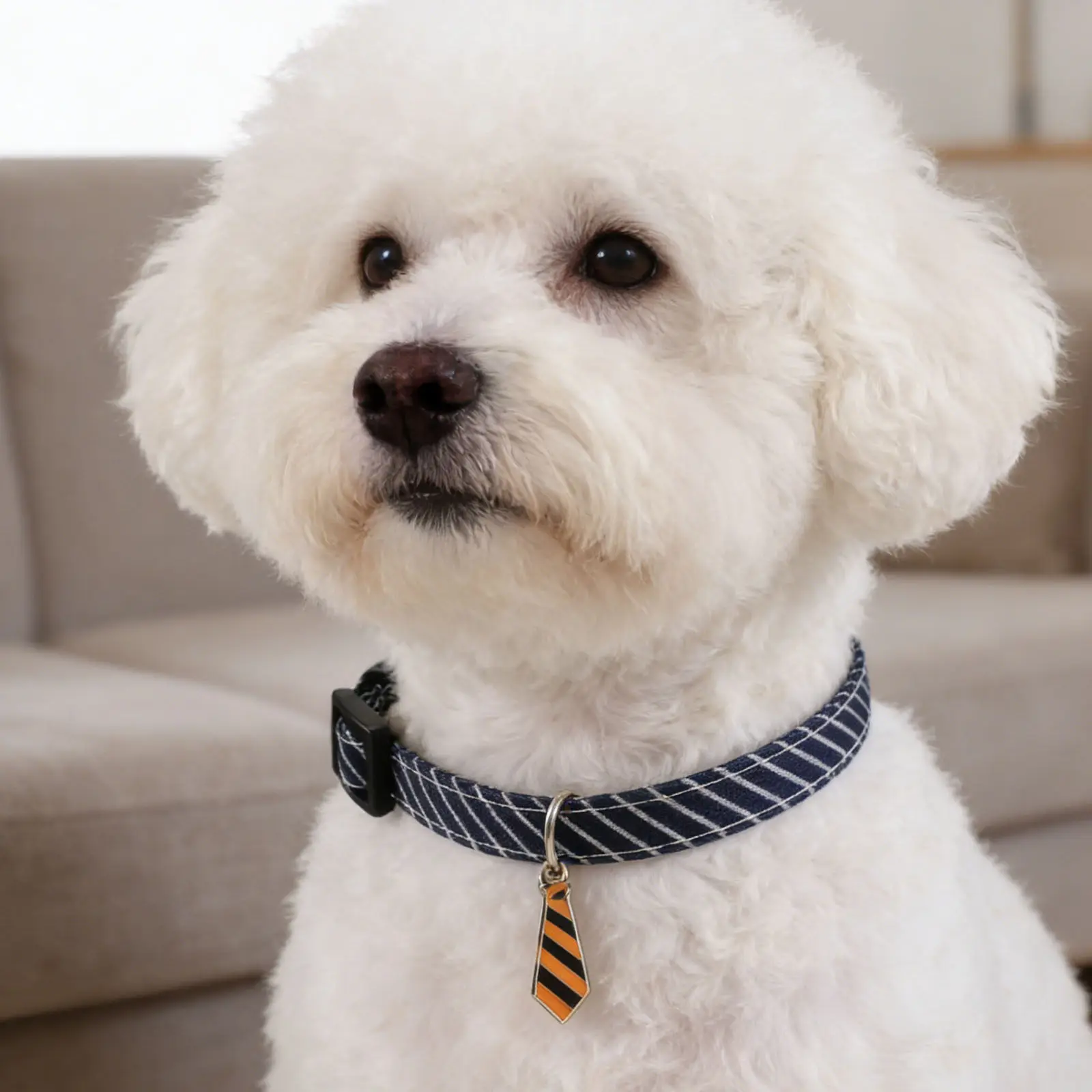 

2Pcs Adjustable Dog and Cat Collar Pet Neck Tie Polyester Soft Comfortable for Puppy Kitten Training Walking Cute Patterned