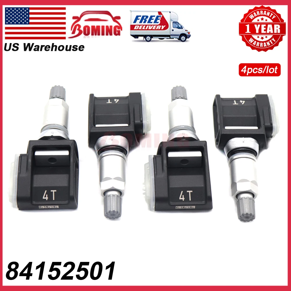 4PCS New Car TPMS Tire Tyre Pressure Sensor 8415250 For Cadillac Escalade Chevrolet Silverado 1500 GMC Sierra 84338125