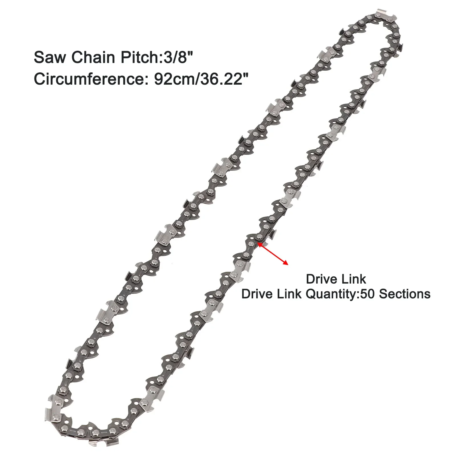 14in Metal Saw Chain 3/8 LP 50DL For M 50 MS180 M 30 Logging Chainsaw Garden Trimmer Accessory Replacement Chainsaw Parts