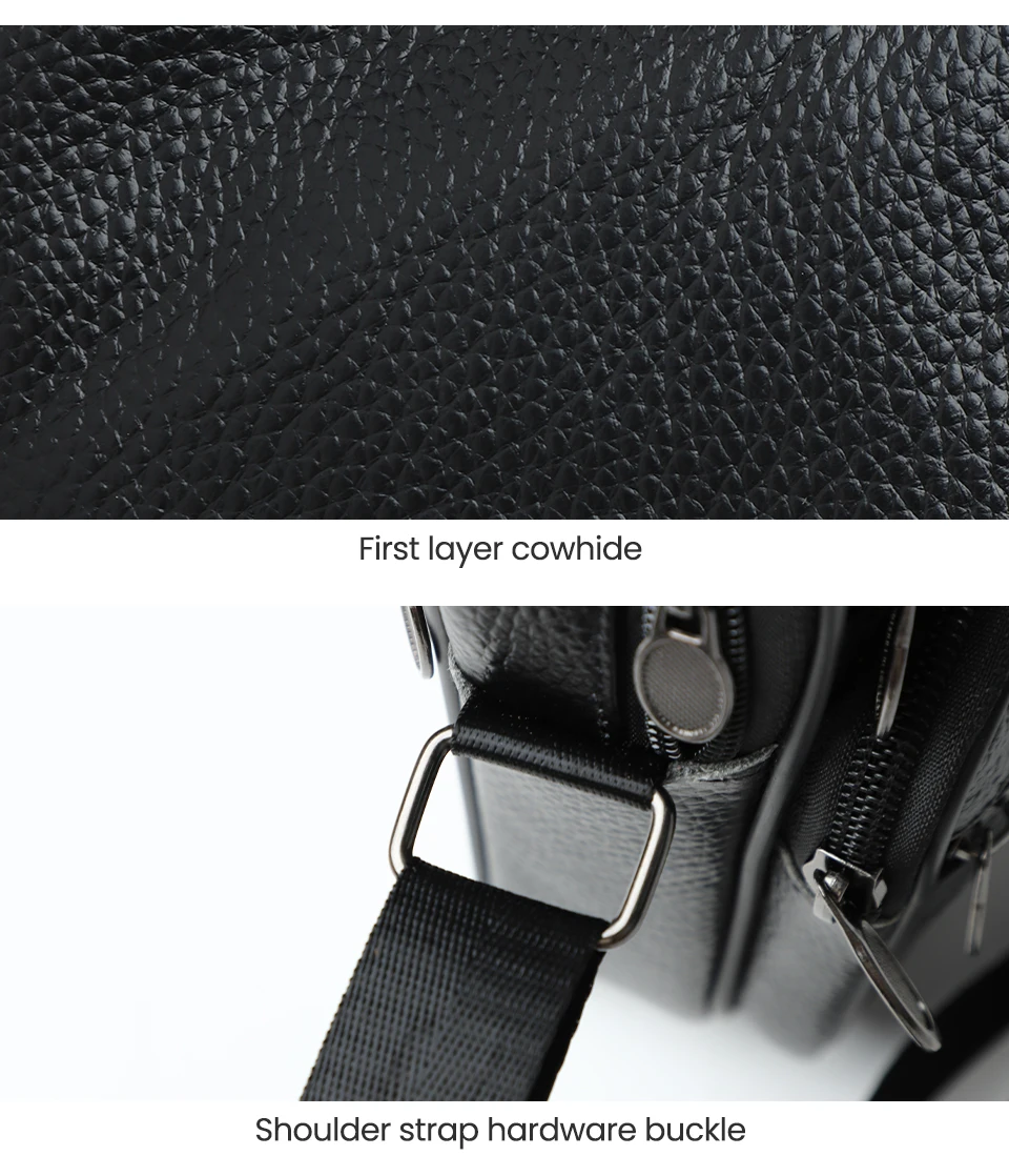 JOYIR Echtes Leder Männer Umhängetaschen Trendy Casual Schulter Tasche für Männer Hohe Qualität Messenger Sling Taschen Satchel Tasche – Detail 8