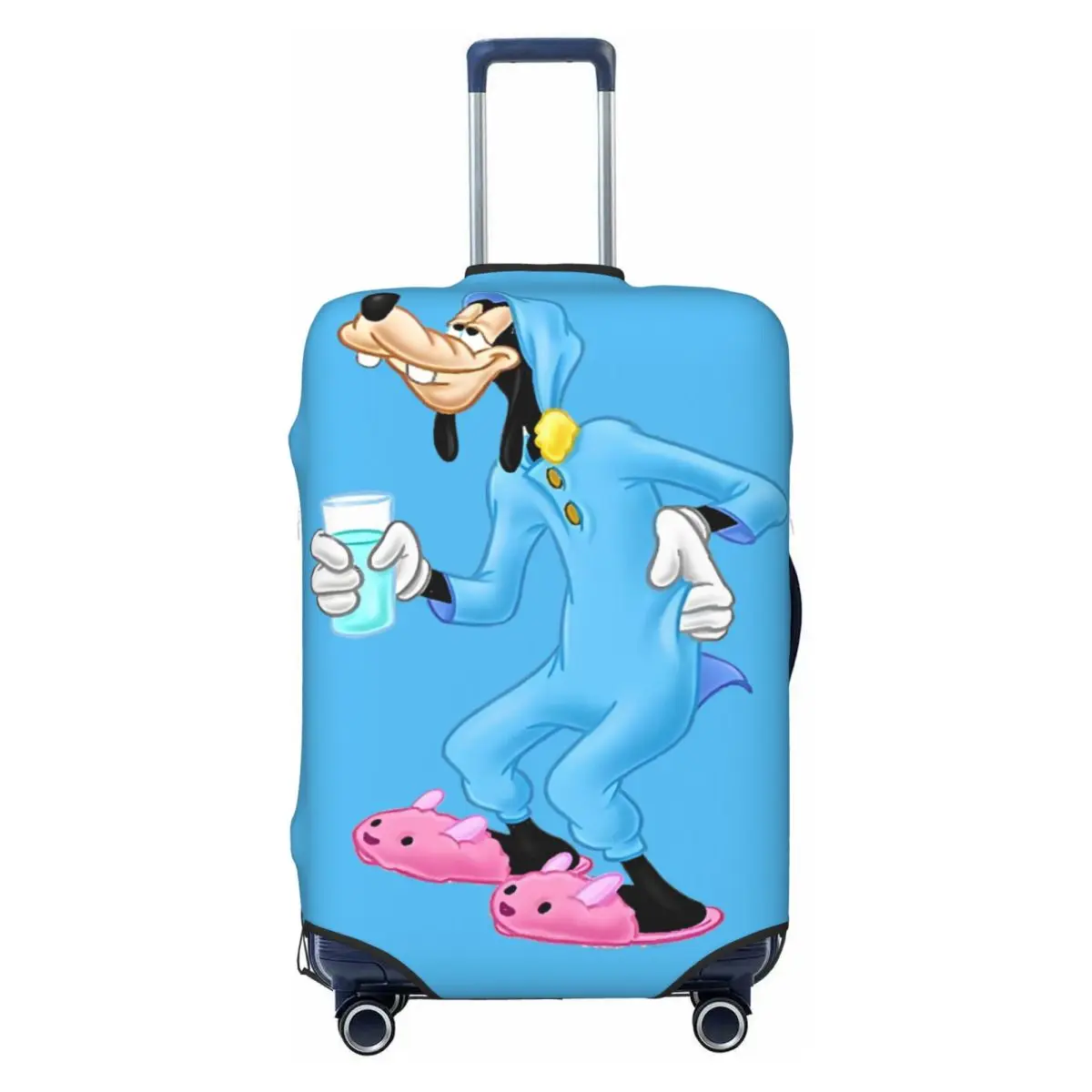 

Custom Fashion Goofy Goof Luggage Cover Protector Washable Anime Cartoon Travel Suitcase Covers