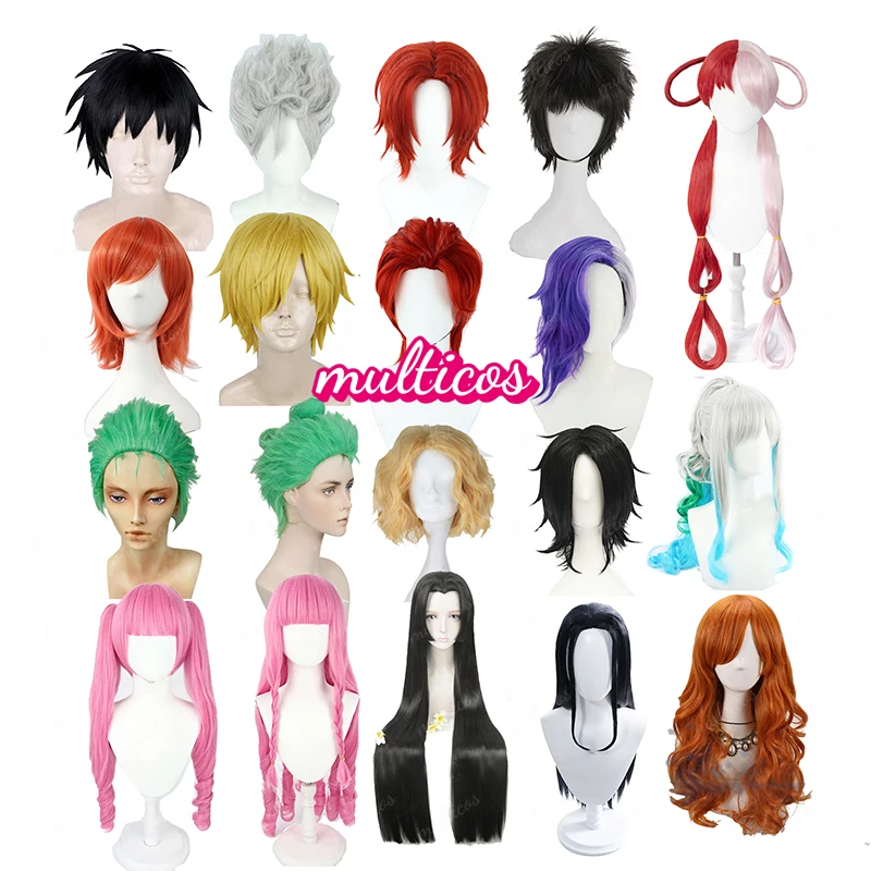 

Anime ONE PIECE Wigs Monkey D. Luffy Nika Uta Yamato Nami Sanji Boa Hancock Ulti Perona Portgas D. Ace Roronoa Zoro Cosplay Wig