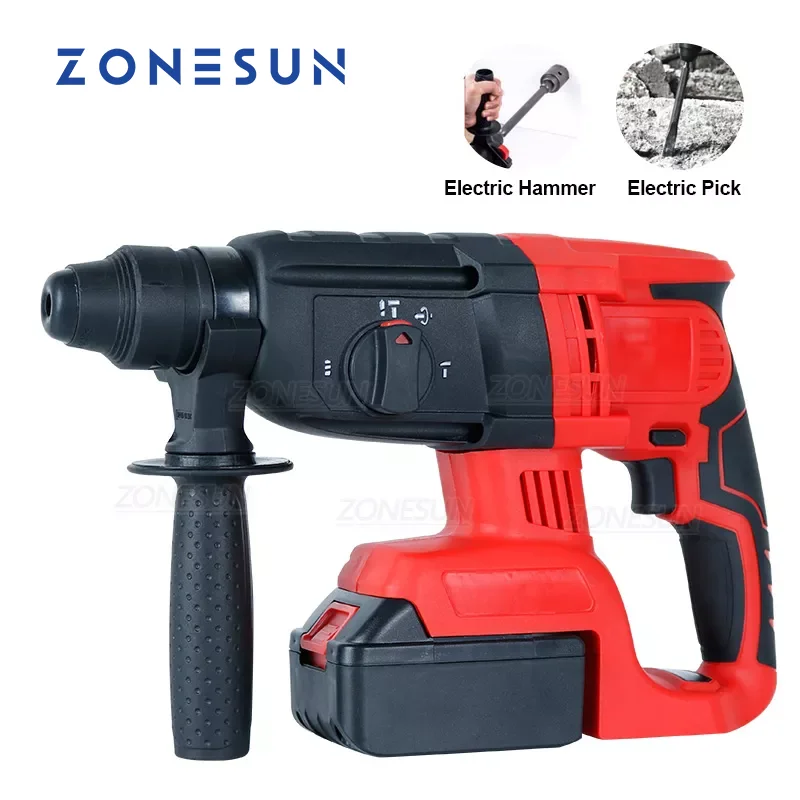 

ZONESUN Power Tool 36V Rechargeable Multifunction Wireless Electric Drill Screwdriver Drill With Lithium Battery Electric Drill