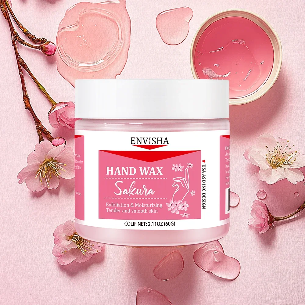 ENVISHA belleza corporal salud cuidado de la piel mascarilla de manos Sakura miel hidratación profunda hidratante exfoliante blanqueamiento eliminar la piel muerta