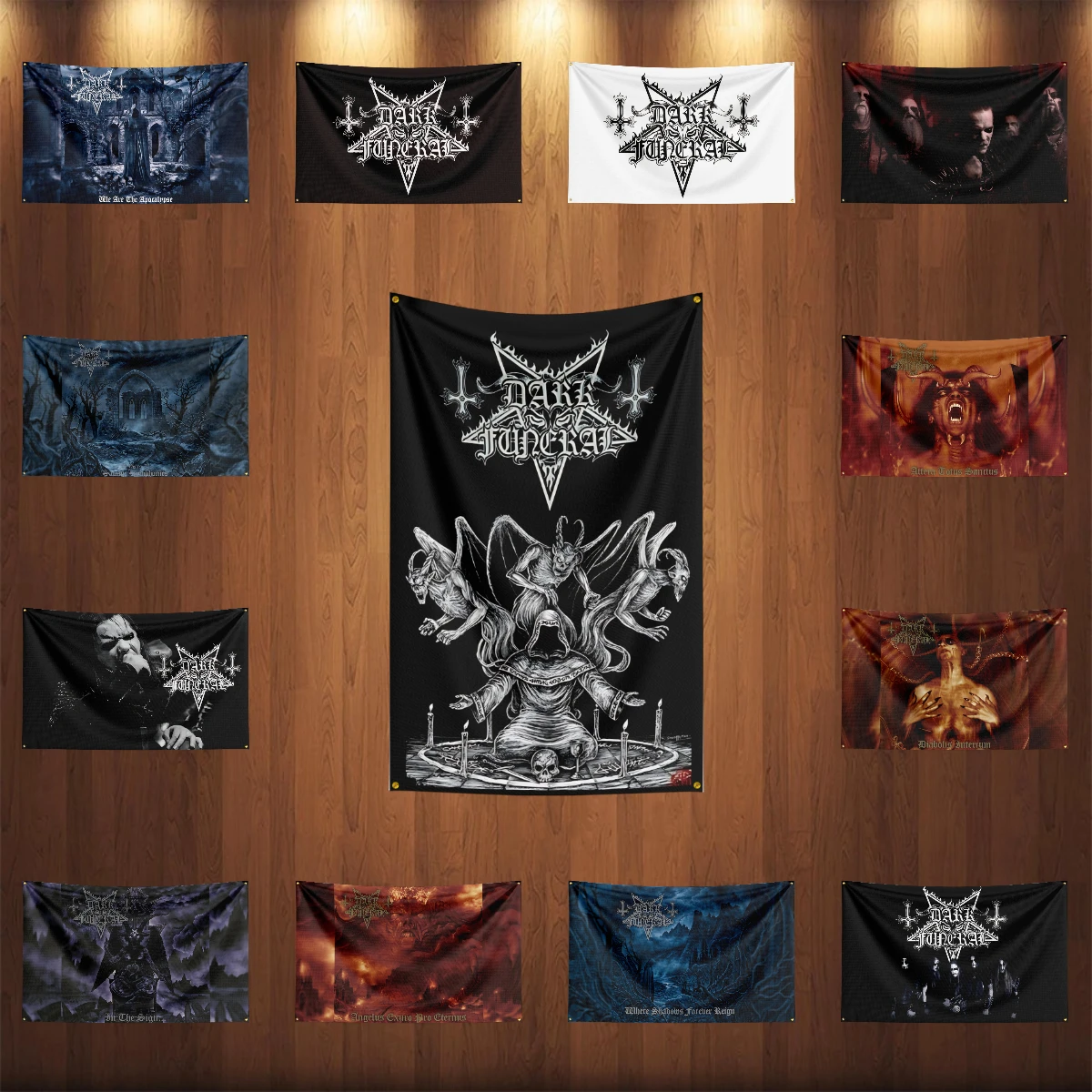 3x5 Ft Heavy Rock Band D-Dark Funerals Flag Polyester Digital Printing Banner for Bedroom Wall Art Out Door Tapestry Decora