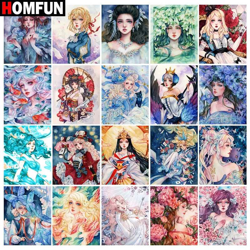 HOMFUN 5D Diy Diamond Painting Cross Stitch 
