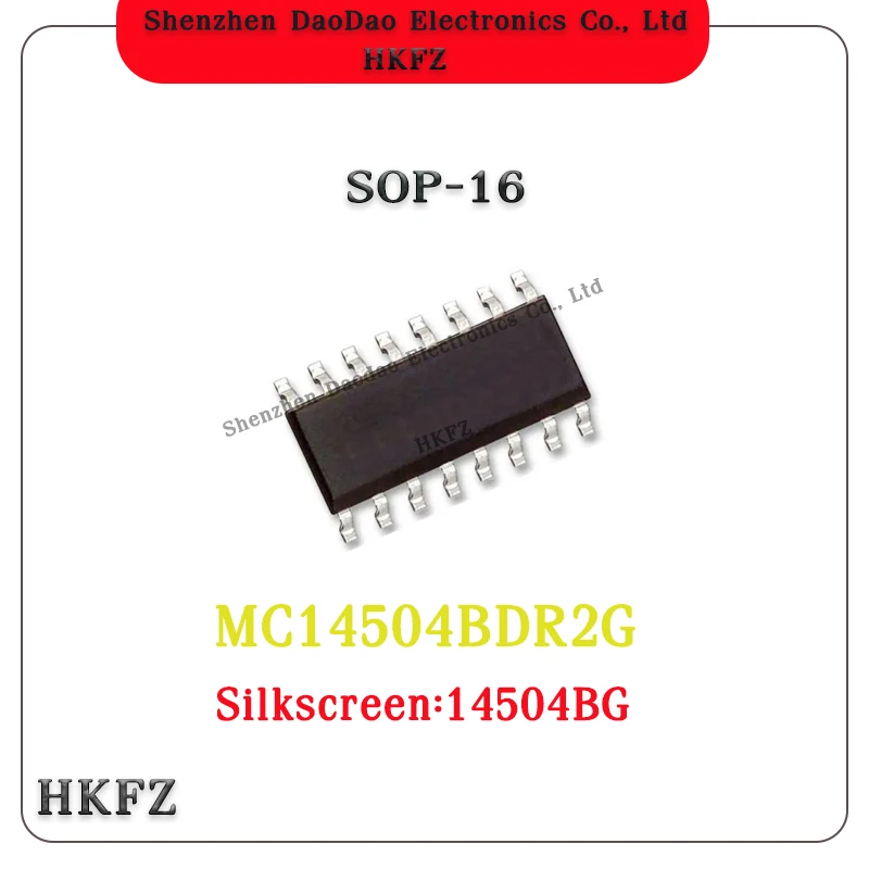 

10Pcs MC14504BDR2G Silk screen 14504BG SOP16 non-inverting level converter chip IC new original