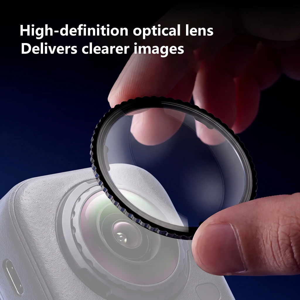 Twist‑Lock Lens Guard For Insta360 X6 PC Impact‑Resistant / Optical Glass Anti‑Scratch Panorama Camera Lens Protection Accessory