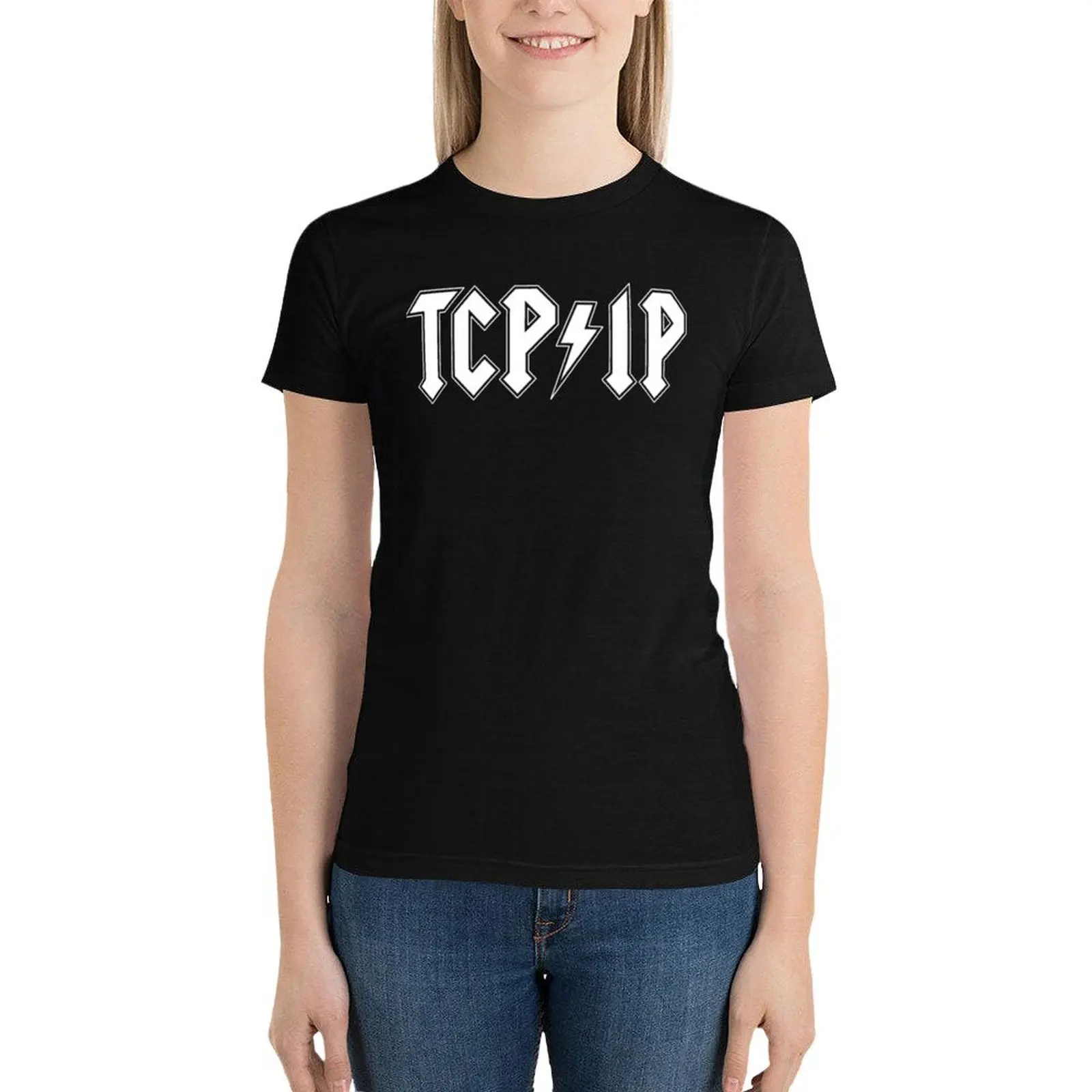 TCPIP band tee t-shirt animal print shirt per ragazze appassionati di sport moda donna camicetta 2024