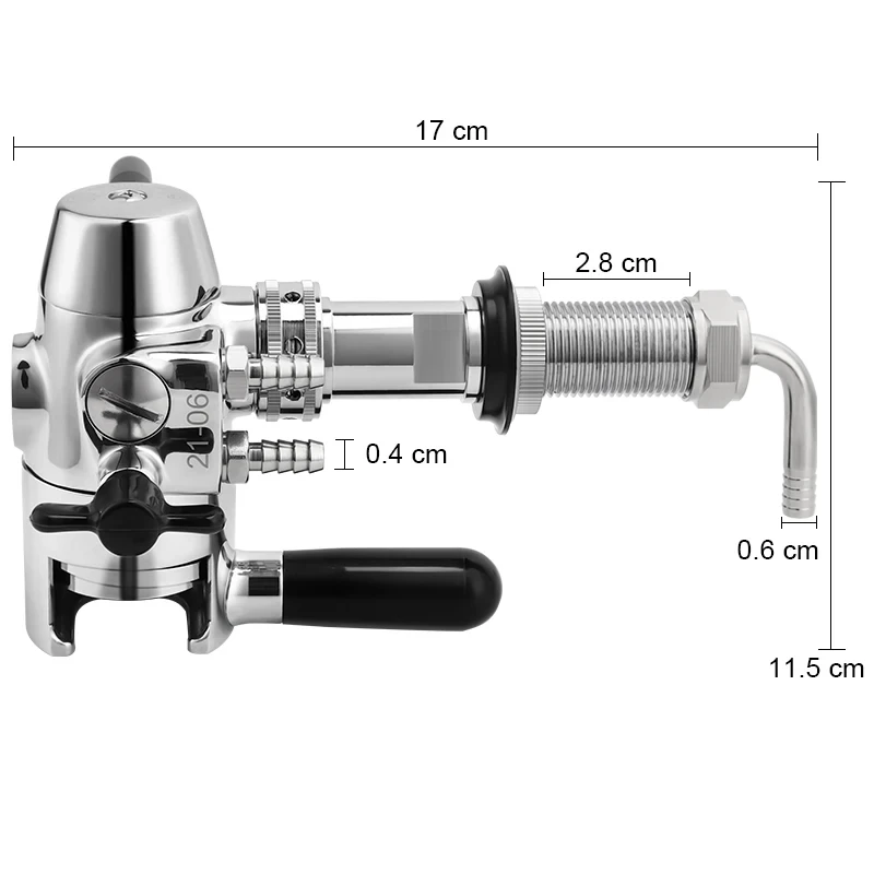 2 In 1 Dispensing For Glass Bottle Bar Homebrewing No-foam Beer Bottle Filling & Adjustable Beer Tap Professional Bottle Filler