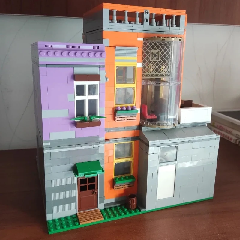 Lezi 6022 La Habana Bistro estilo Habana restaurante cubano Frijoles arquitectura modelo DIY Mini bloques juguete de construcción sin caja