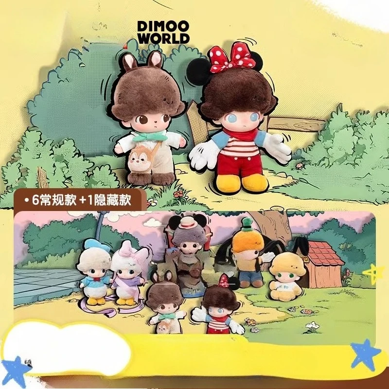 DIMOOWORLDxDisney Series - Mickey Mouse Vinyl & Plush Backpack Figure