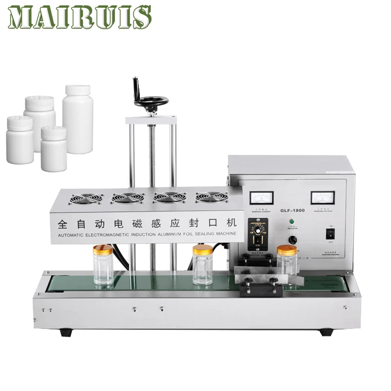 Commerciële Doorlopende Aluminiumfoliemachine Glazen Fles Plastic Fles Warmteafdichting Machine Fles Sluitfilm Machine