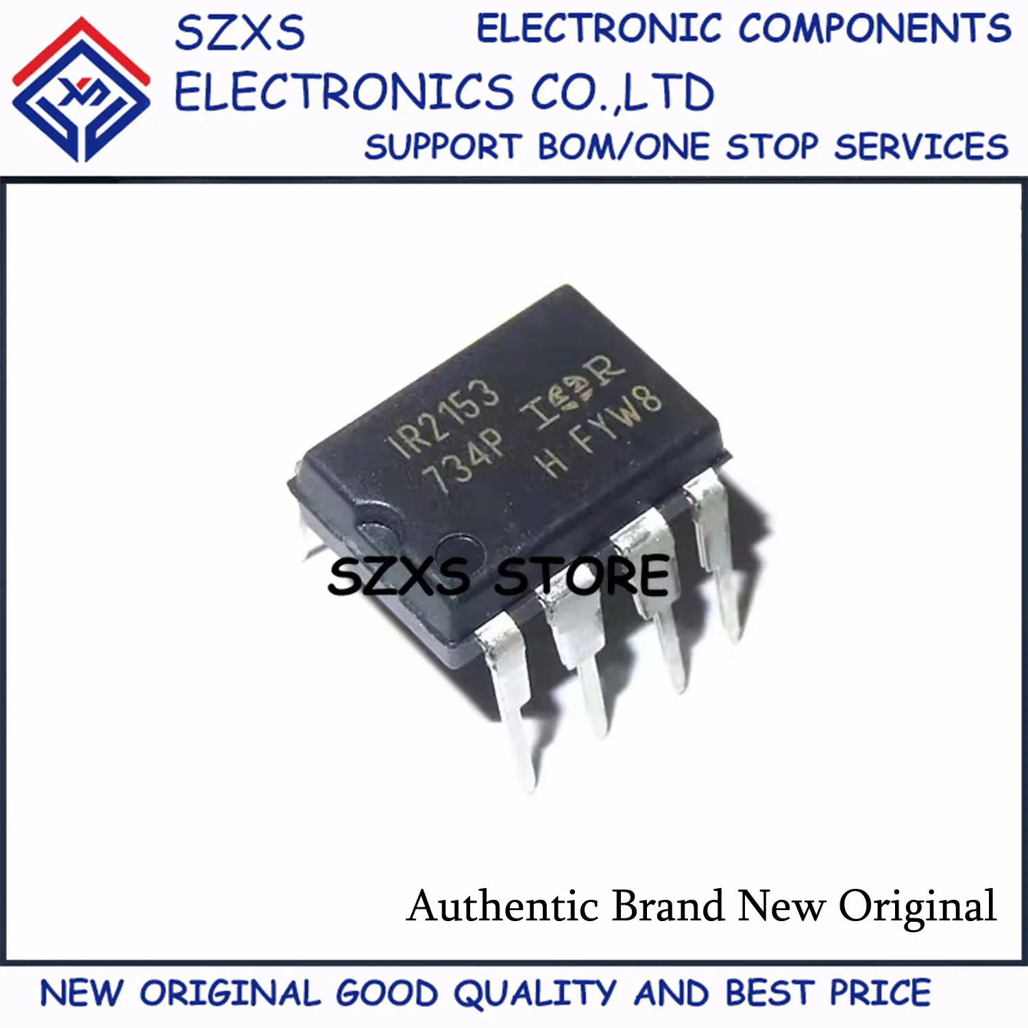 New Original 10Pcs IR2153 IR2153PBF DIP-8 600V Self-oscillating Half-bridge Gate Driver IC Chip In Stock Good Quality
