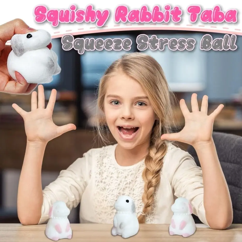 

Мягкие силиконовые антистресс-игрушки в виде кроликов с медленным восстановлением формы, для снятия стресса, милые, для взрослых