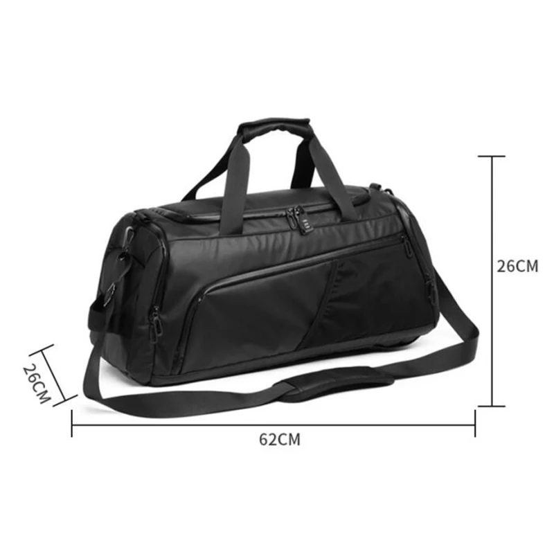 Men Gym Bag Large Capacity Training Fitness Workout Sports Bag Backpack Dry Wet Yoga Bags Business Travel Bag With Shoes Pouch