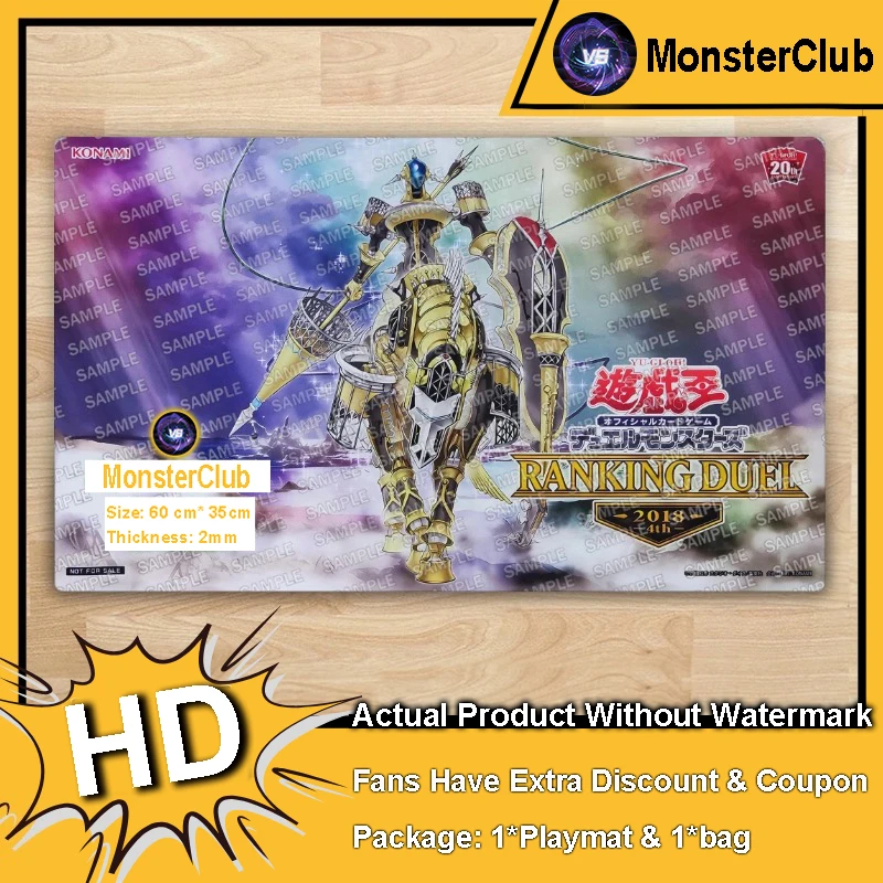 

YuGiOh Playmat Dingirsu, the Orcust of the Evening Star TCG CCG Mat Board Game Pad Trading Card Game Mat Rubber Mouse Pad Bag