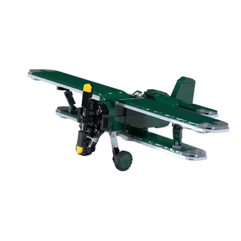 I-15 Military Fighter Jet Model MOC Building Bricks War Equipment Modular Technology Gifts Holiday Assemble Children Toys Suit