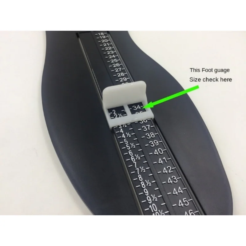 1 Pcs  Durable Adults Foot Measuring Device Helper Shoes Size Gauge Ruler Adjustable Range Measurer Tool Foot Care Tool