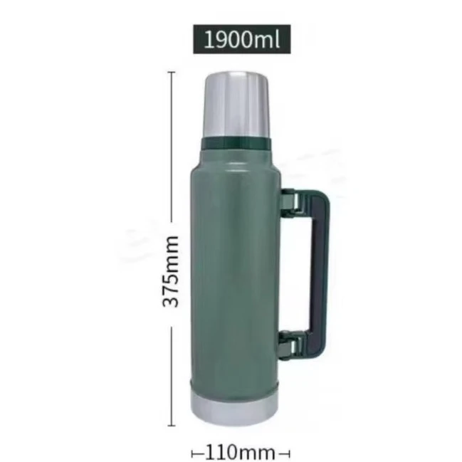 Botella Aislada de Gran Capacidad, Taza Aislada de Acero Inoxidable, Jarra de Agua Aislada Portátil para Viajes, Taza para Regalo Empresarial