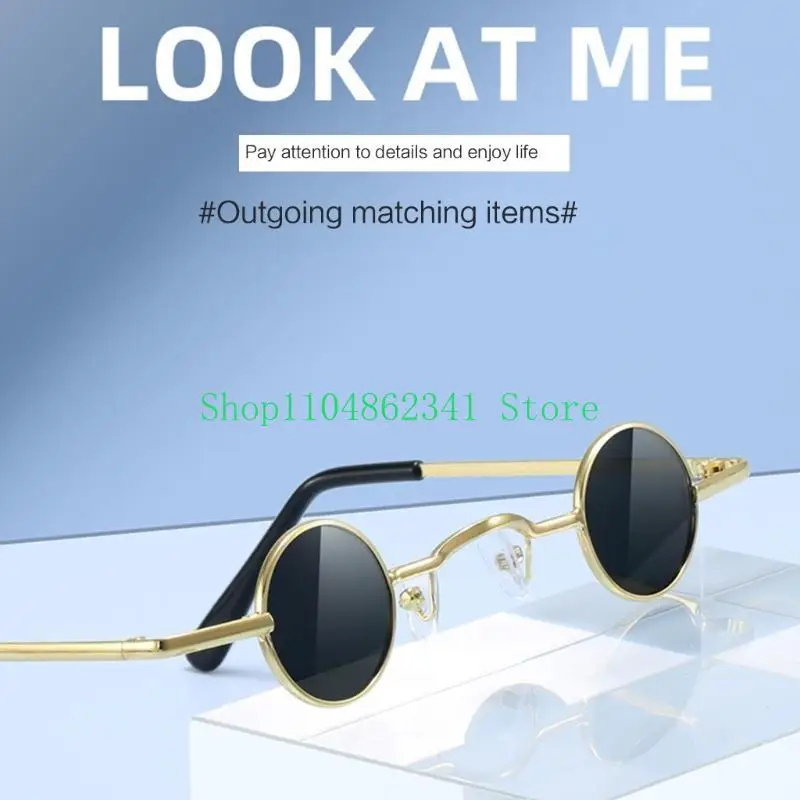 ラウンド スチームパンク サングラス ヒッピー メガネ 小さなラウンド サングラス ゴシック サングラス ヴィンテージ サングラス ラウンド メタル フレーム