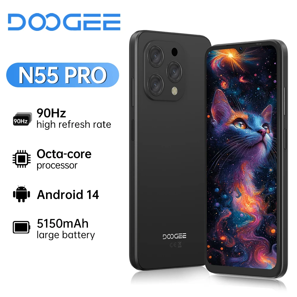 Global version DOOGEE N55 PRO Mobile Phone 6.56